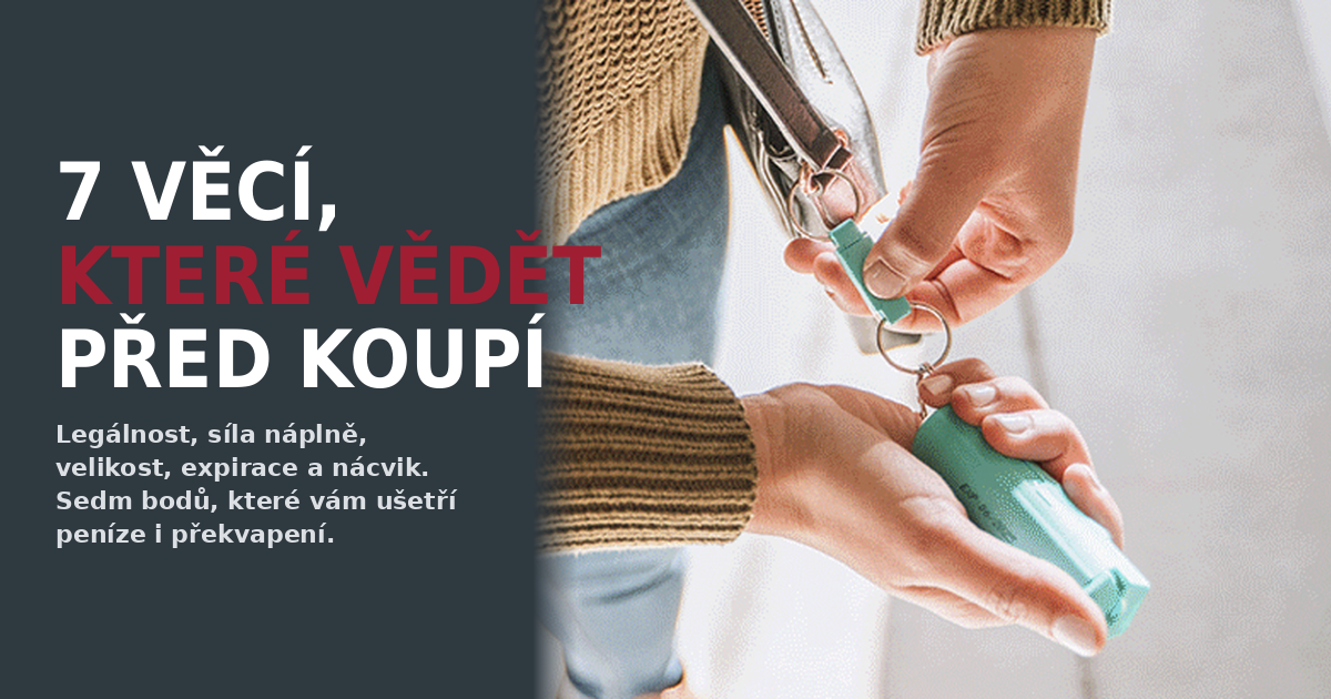 7 věcí, které byste měli vědět, než si koupíte pepřový sprej