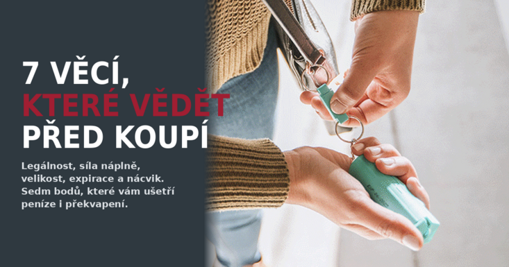 7 věcí, které byste měli vědět, než si koupíte pepřový sprej