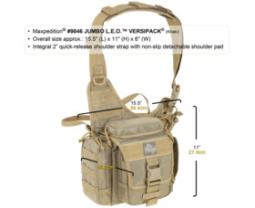 Taška Maxpedition Jumbo Crossbody L.E.O.