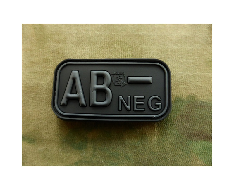 Nášivka Bloodtype Rubber Patch AB Neg Blackops