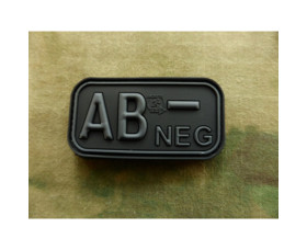 Nášivka Bloodtype Rubber Patch AB Neg Blackops