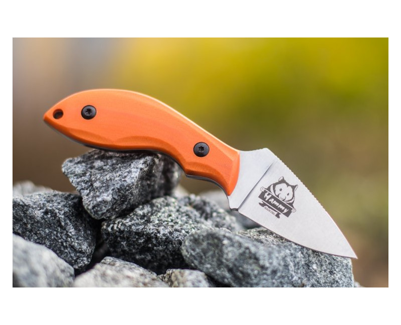 Pevný nůž KIZLYAR SUPREME® Hammy Niolox LSW Orange G10
