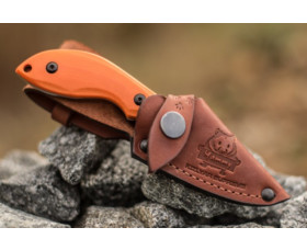 Pevný nůž KIZLYAR SUPREME® Hammy Niolox LSW Orange G10