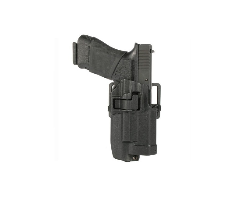 Opaskové pouzdro BLACKHAWK! CQC SERPA pro GLOCK 17,22,31 s Xiphos, levostranné, černé