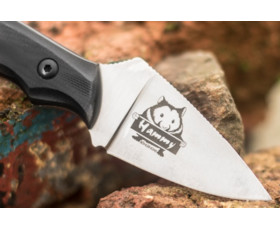 Pevný nůž KIZLYAR SUPREME® Hammy Sleipner LSW Black G10. tmavé pouzdro