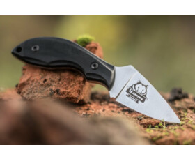 Pevný nůž KIZLYAR SUPREME® Hammy Sleipner LSW Black G10. tmavé pouzdro