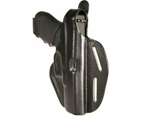 Kožené pouzdro BLACKHAWK! Leather Pancake pro Glock 17/22, pravostranné, černé