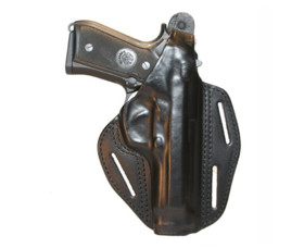 Kožené pouzdro BLACKHAWK! Leather Pancake pro HK P2000, pravostranné, černé