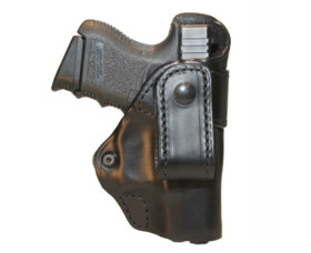 Kožené pouzdro BLACKHAWK! Inside the pants pro Glock 17, pravostranné, černé