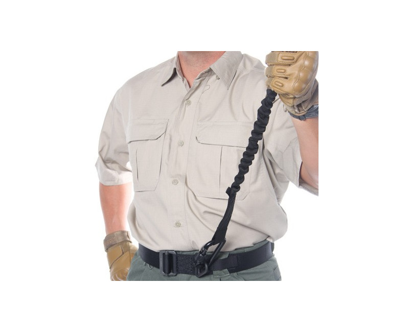 Bezpečnostní lano BLACKHAWK! Safety Lanyard-Long 23''-31'' Black