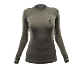 Unisex funkční tričko Scutum Wear Alex, dlouhý rukáv, zelené