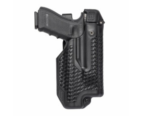 Opaskové pouzdro BLACKHAWK! Epoch pro Glock 17/22/31 se svítilnou, pravostranné, černé