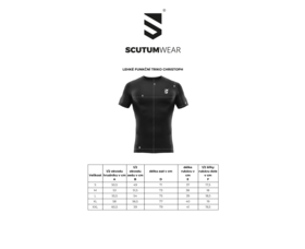 Pánské lehké funkční tričko Scutum Wear Christoph, černé