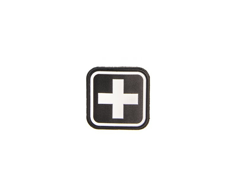 Nášivka HSGI Med Cross, černobílá
