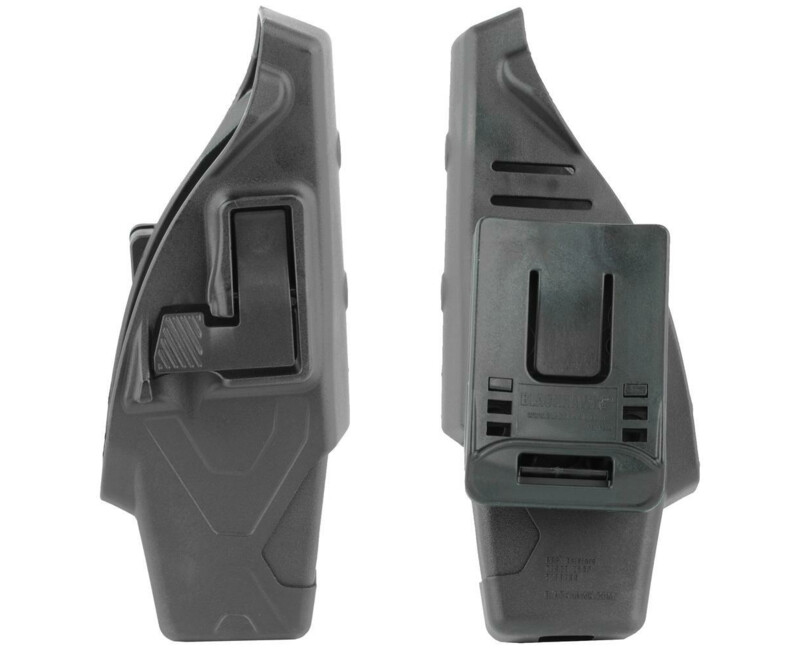 Opaskové pouzdro BLACKHAWK! L2 Duty  pro Taser X-26P, levostranné, černé