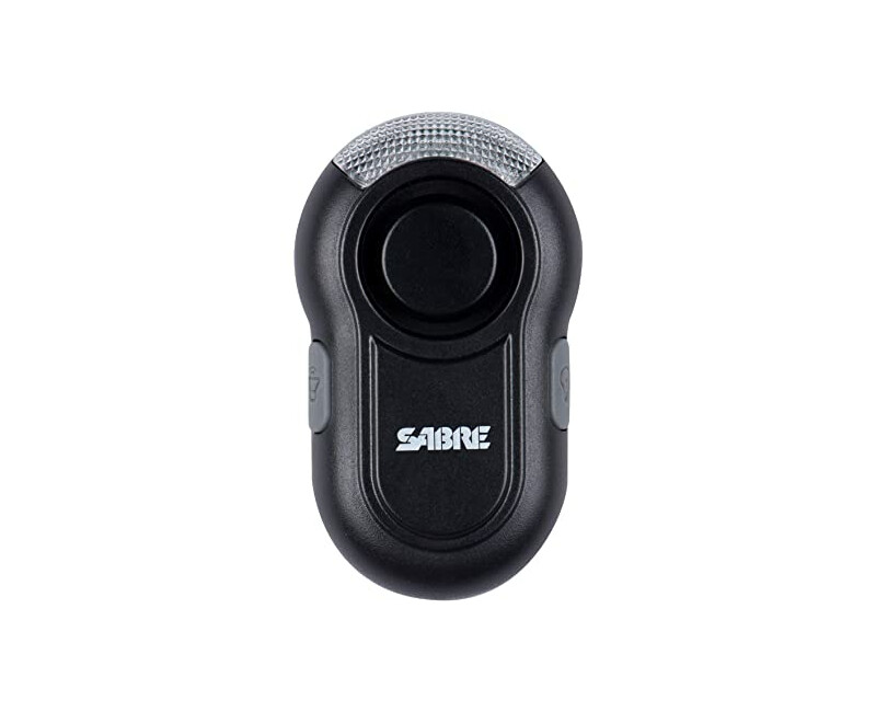 Osobní alarm SABRE RED s klipem a LED svítilnou, 120dB, černý