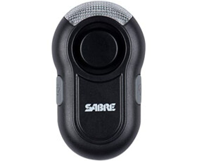 Osobní alarm SABRE RED s klipem a LED svítilnou, 120dB, černý