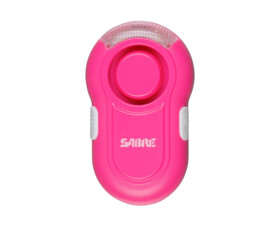 Osobní alarm SABRE RED s klipem a LED svítilnou, 120dB, růžový