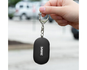 Osobní alarm SABRE RED Mini s LED světlem a karabinou 130dB, černý