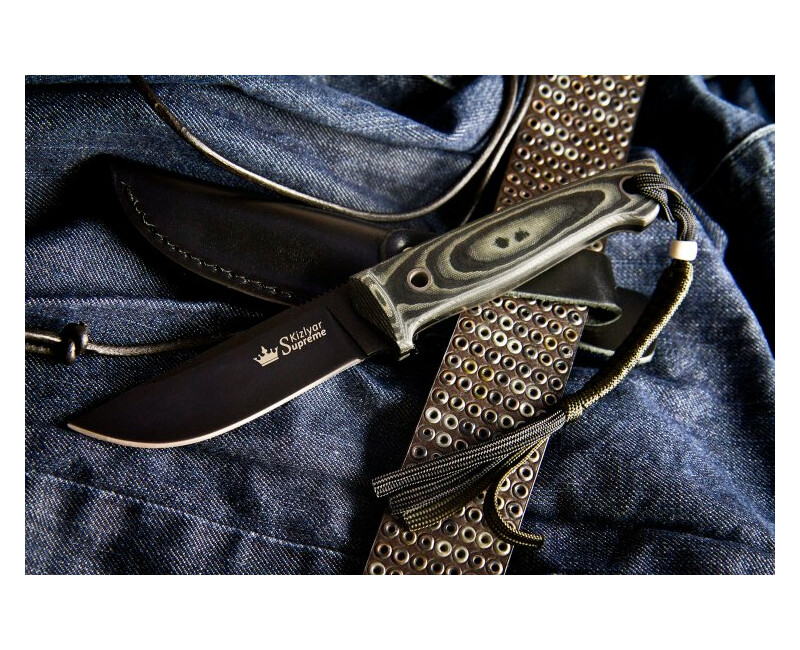 Pevný nůž KIZLYAR SUPREME® Nikki D2 SW Walnut