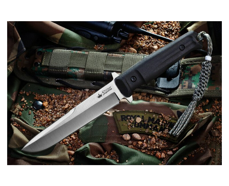 Pevný nůž KIZLYAR SUPREME® Trident 420HC SW Walnut