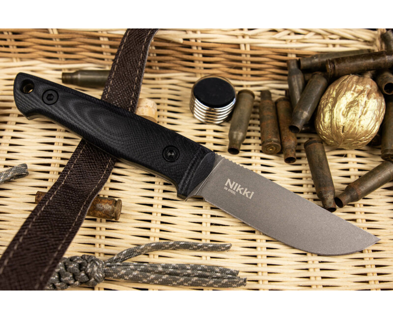 Pevný nůž KIZLYAR SUPREME® Nikki D2 TW Black-G10
