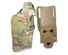 Pouzdro Safariland 6354DO ALS pro Glock 17/22 s X300 a kolimátorem, Low-ride, pravostranný, Multicam