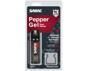 Obranný gel SABRE Home Defence s držákem na zeď - Twist Lock Safety
