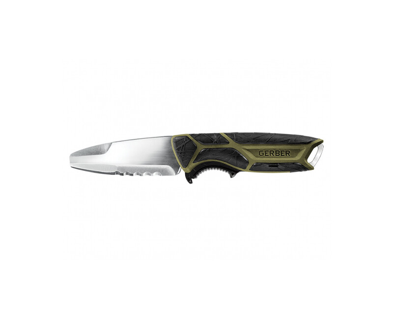 Nůž s pevnou čepelí GERBER Crossriver Combo Freshwater, 9Cr, opaskový klip