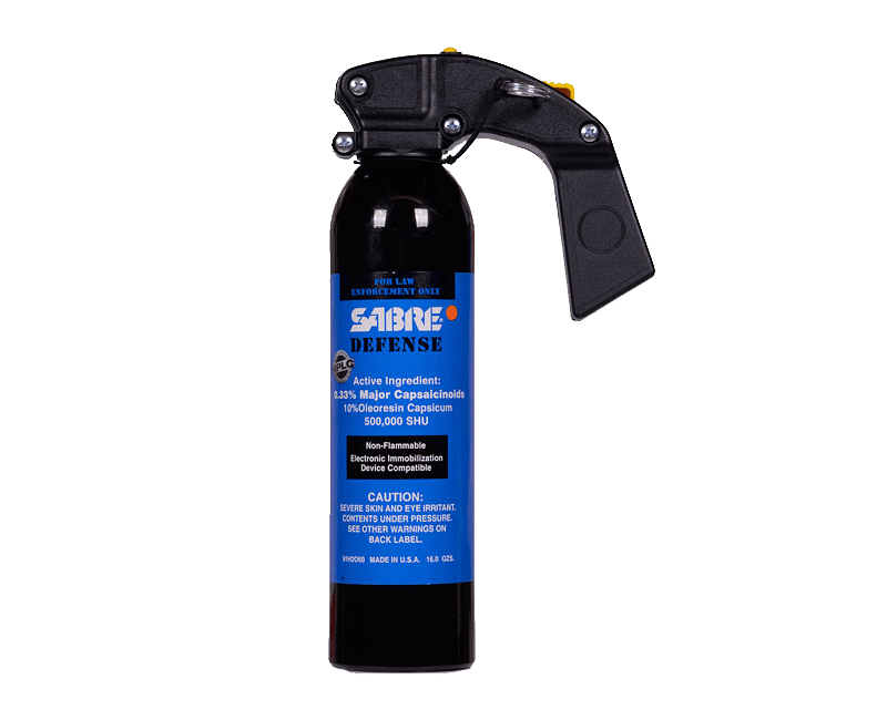 SABRE DEFENCE MK-9 stream, 10% OC 0.33% MC, pistolová rukojeť, 16.0 oz, nehořlavý