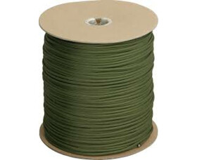 Šňůra Lanyard Parachute Cord Grey - 1m