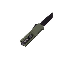 Vystřelovací nůž Tekto Knives Badger Mini, OD Green