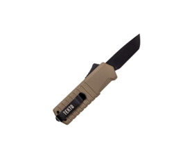 Vystřelovací nůž Tekto Knives Badger Mini, Desert