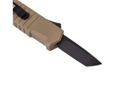 Vystřelovací nůž Tekto Knives Badger Mini, Desert