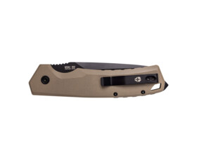 Zavírací nůž Tekto Knives A3 Delta, Desert - černý detail