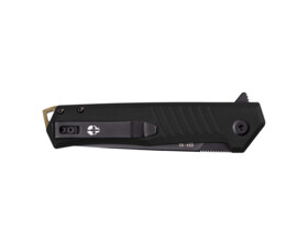 Zavírací nůž Tekto Knives F1 Alpha, černý - bronzový detail