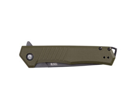 Zavírací nůž Tekto Knives F1 Alpha, zelený - černý detail