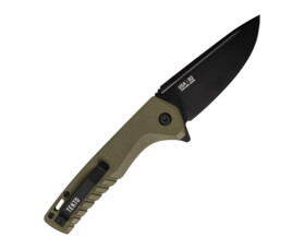 Zavírací nůž Tekto Knives F3 Charlie, OD Green - černý detail