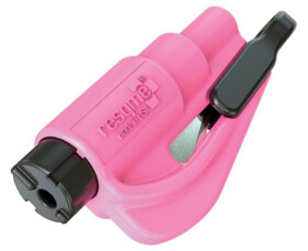 Záchranný řezák ResQMe Keychain Tool, růžový