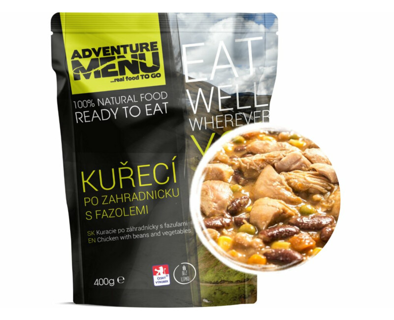 Kuřecí po zahradnicku s fazolemi Adventure Menu
