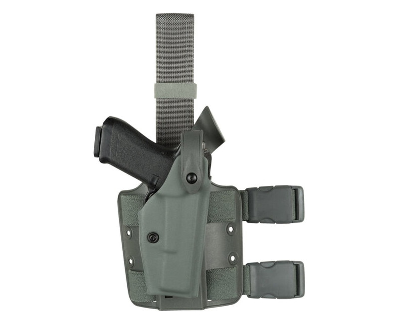 Stehenní pouzdro Safariland 6004 SLS pro GLOCK 34/35 se svítilnou, levostranné, Foliage green - zelené