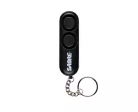 Osobní alarm SABRE RED - s kroužkem na klíče, 120dB alarm, černý