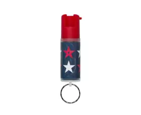 Obranný kapesní sprej SABRE RED na klíče, design Patriot